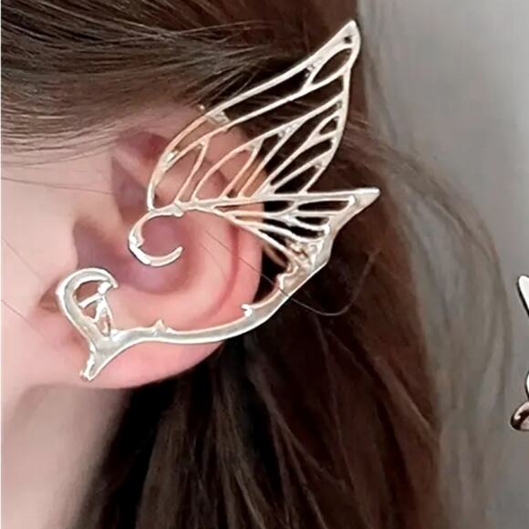 Ear cuff / earring 2pc set fairy cosplay metal - Picture 1 of 4